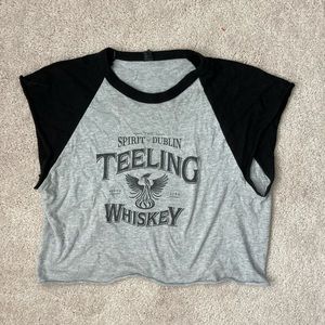 Teeling Whiskey cropped sleeveless top